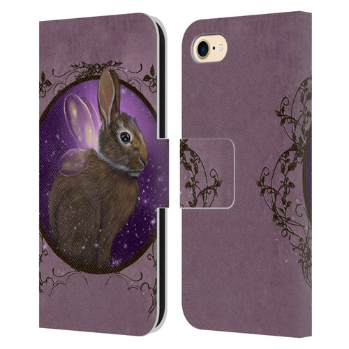 Ash Evans Animals Rabbit Leather Book Wallet Case Cover For Apple iPhone 7 / 8 / SE 2020 & 2022