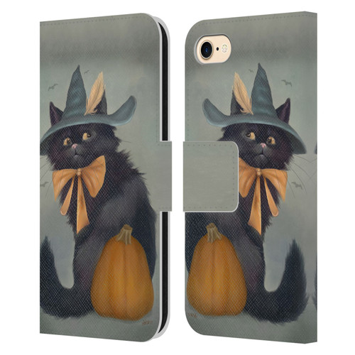 Ash Evans Black Cats 2 Familiar Feeling Leather Book Wallet Case Cover For Apple iPhone 7 / 8 / SE 2020 & 2022