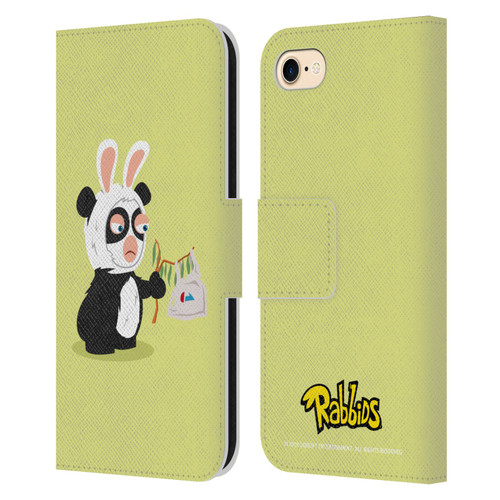 Rabbids Costumes Panda Leather Book Wallet Case Cover For Apple iPhone 7 / 8 / SE 2020 & 2022