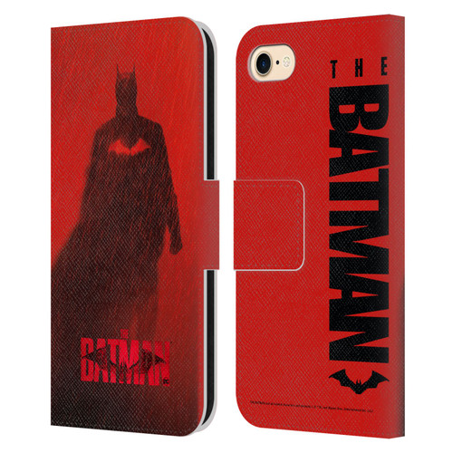 The Batman Posters Red Rain Leather Book Wallet Case Cover For Apple iPhone 7 / 8 / SE 2020 & 2022