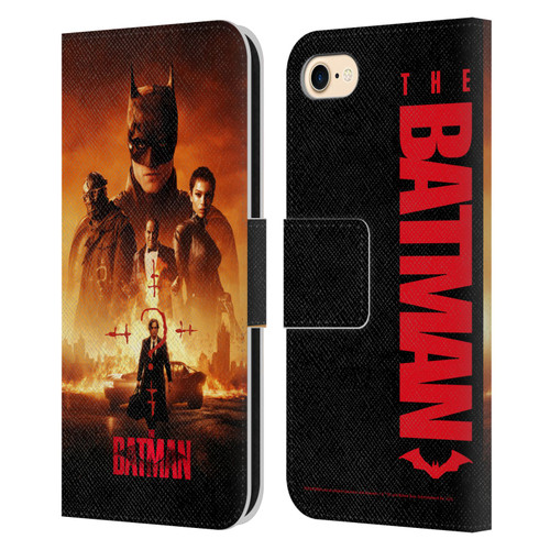 The Batman Posters Group Leather Book Wallet Case Cover For Apple iPhone 7 / 8 / SE 2020 & 2022