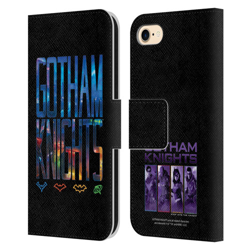 Gotham Knights Character Art Logo Leather Book Wallet Case Cover For Apple iPhone 7 / 8 / SE 2020 & 2022