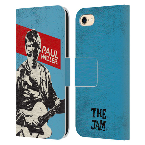 The Jam Key Art Paul Weller Leather Book Wallet Case Cover For Apple iPhone 7 / 8 / SE 2020 & 2022