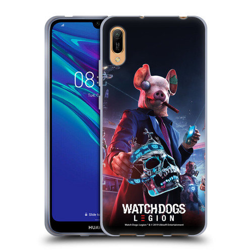Watch Dogs Legion Artworks Winston Skull Soft Gel Case for Huawei Y6 Pro (2019)