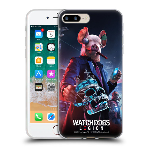 Watch Dogs Legion Artworks Winston Skull Soft Gel Case for Apple iPhone 7 Plus / iPhone 8 Plus