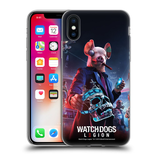 Watch Dogs Legion Artworks Winston Skull Soft Gel Case for Apple iPhone X / iPhone XS