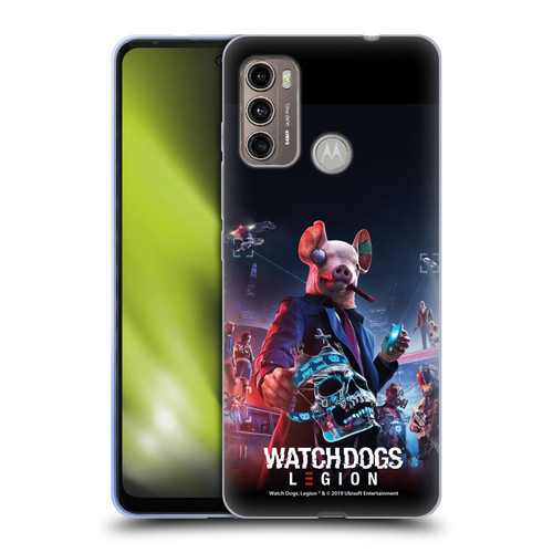 Watch Dogs Legion Artworks Winston Skull Soft Gel Case for Motorola Moto G60 / Moto G40 Fusion