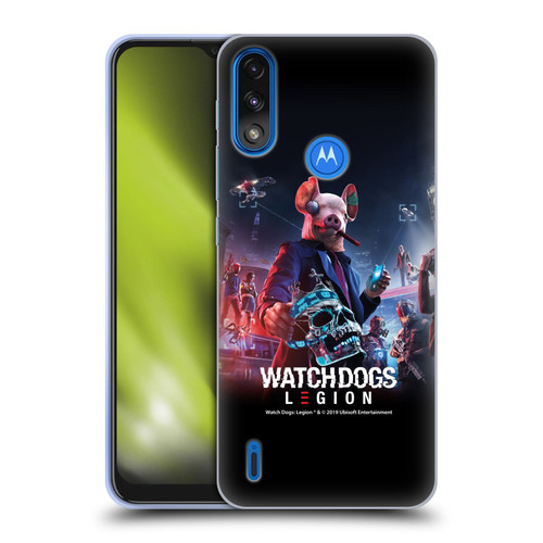 Watch Dogs Legion Artworks Winston Skull Soft Gel Case for Motorola Moto E7 Power / Moto E7i Power