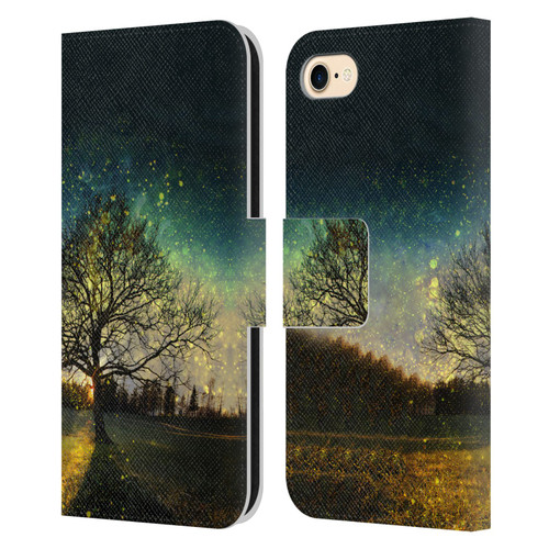 Patrik Lovrin Dreams Vs Reality Magical Fireflies Dreamy Leather Book Wallet Case Cover For Apple iPhone 7 / 8 / SE 2020 & 2022