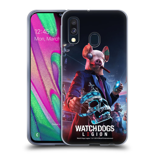 Watch Dogs Legion Artworks Winston Skull Soft Gel Case for Samsung Galaxy A40 (2019)