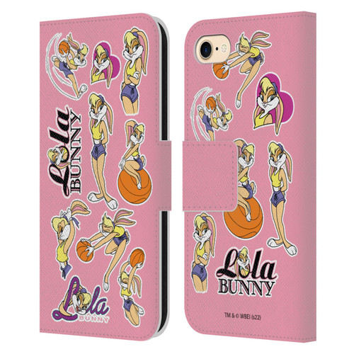 Space Jam (1996) Graphics Lola Bunny Leather Book Wallet Case Cover For Apple iPhone 7 / 8 / SE 2020 & 2022