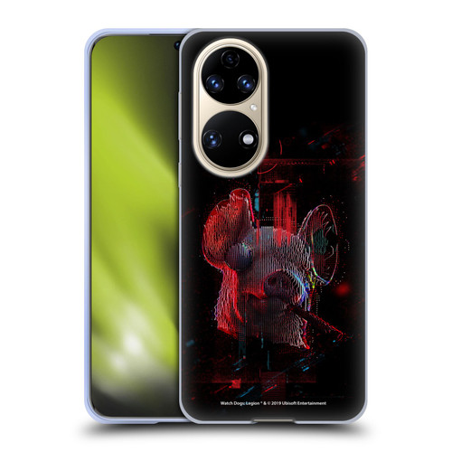 Watch Dogs Legion Key Art Pig Head Glitch Soft Gel Case for Huawei P50