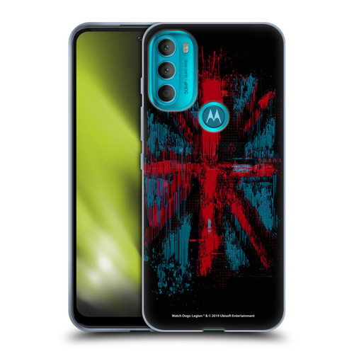 Watch Dogs Legion Key Art Flag Glitch Soft Gel Case for Motorola Moto G71 5G