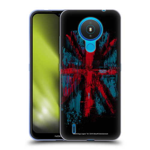 Watch Dogs Legion Key Art Flag Glitch Soft Gel Case for Nokia 1.4