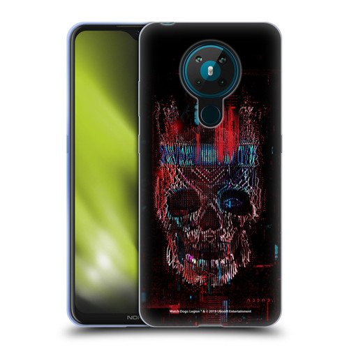 Watch Dogs Legion Key Art Skull Glitch Soft Gel Case for Nokia 5.3