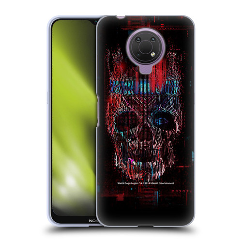 Watch Dogs Legion Key Art Skull Glitch Soft Gel Case for Nokia G10