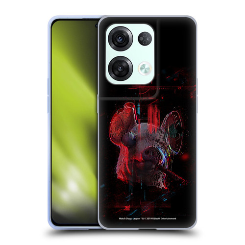 Watch Dogs Legion Key Art Pig Head Glitch Soft Gel Case for OPPO Reno8 Pro