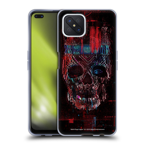 Watch Dogs Legion Key Art Skull Glitch Soft Gel Case for OPPO Reno4 Z 5G