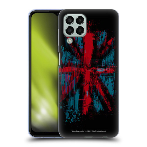 Watch Dogs Legion Key Art Flag Glitch Soft Gel Case for Samsung Galaxy M33 (2022)
