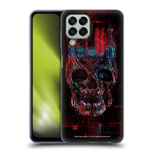 Watch Dogs Legion Key Art Skull Glitch Soft Gel Case for Samsung Galaxy M33 (2022)