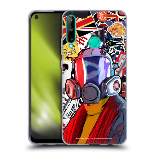 Watch Dogs Legion Street Art Granny Stickerbomb Soft Gel Case for Huawei P40 lite E