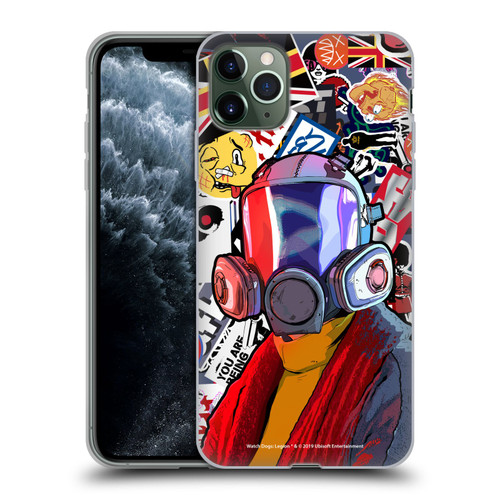 Watch Dogs Legion Street Art Granny Stickerbomb Soft Gel Case for Apple iPhone 11 Pro Max