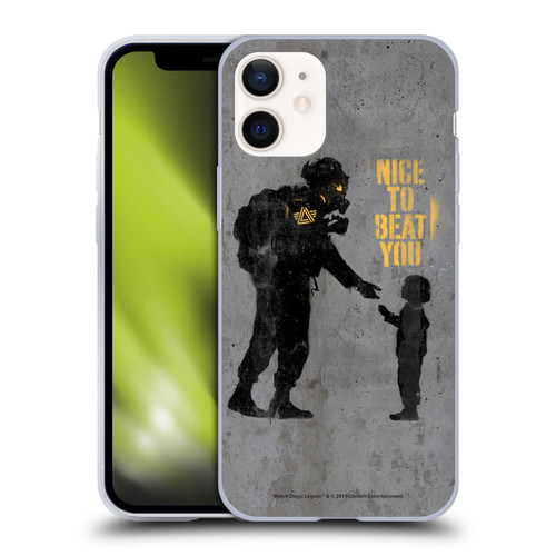 Watch Dogs Legion Street Art Nice To Beat You Soft Gel Case for Apple iPhone 12 Mini