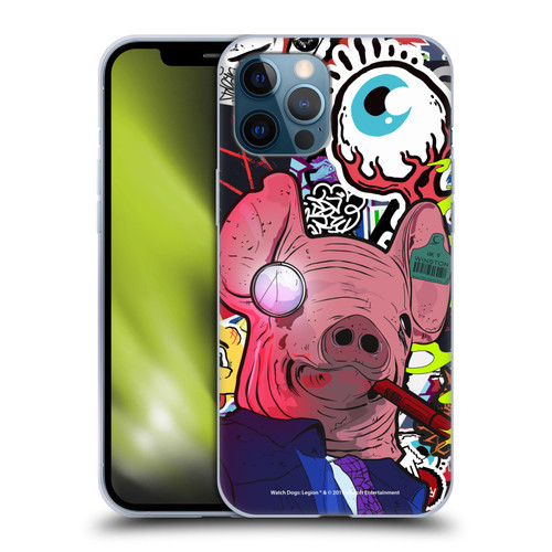 Watch Dogs Legion Street Art Winston Stickerbomb Soft Gel Case for Apple iPhone 12 Pro Max