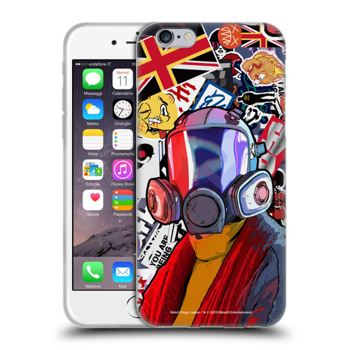 Watch Dogs Legion Street Art Granny Stickerbomb Soft Gel Case for Apple iPhone 6 / iPhone 6s