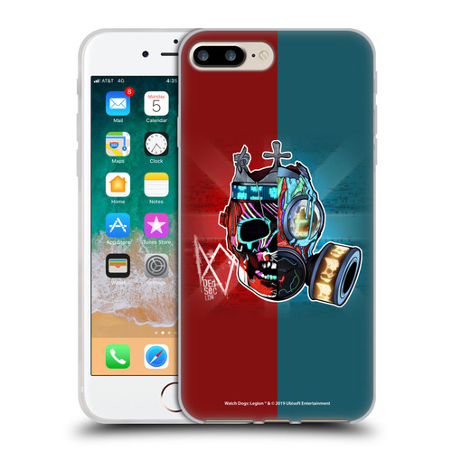 Watch Dogs Legion Street Art Flag Soft Gel Case for Apple iPhone 7 Plus / iPhone 8 Plus