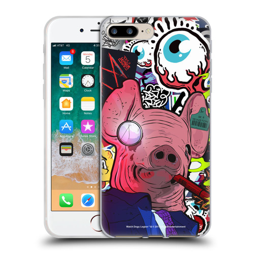 Watch Dogs Legion Street Art Winston Stickerbomb Soft Gel Case for Apple iPhone 7 Plus / iPhone 8 Plus