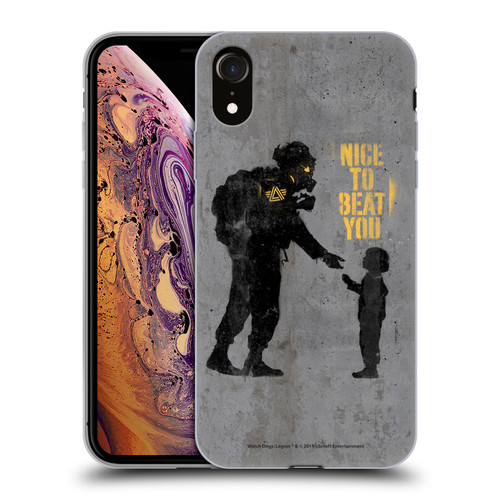 Watch Dogs Legion Street Art Nice To Beat You Soft Gel Case for Apple iPhone XR