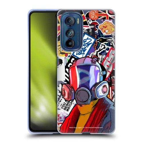 Watch Dogs Legion Street Art Granny Stickerbomb Soft Gel Case for Motorola Edge 30