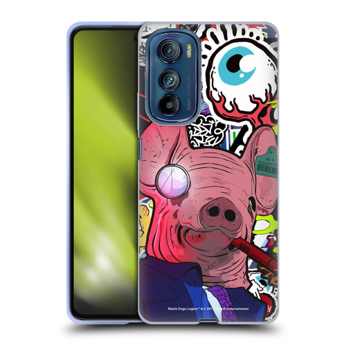 Watch Dogs Legion Street Art Winston Stickerbomb Soft Gel Case for Motorola Edge 30