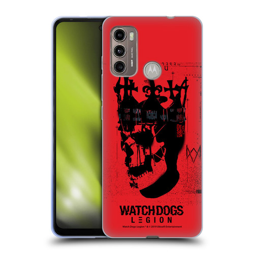 Watch Dogs Legion Street Art Ded Sec Skull Soft Gel Case for Motorola Moto G60 / Moto G40 Fusion