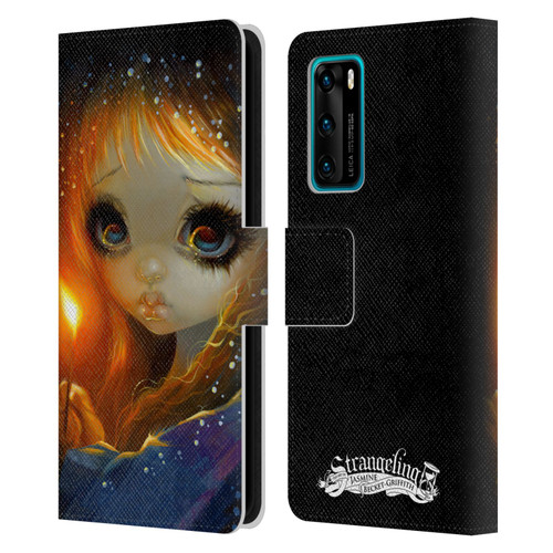 Strangeling Art The Little Match Girl Leather Book Wallet Case Cover For Huawei P40 5G