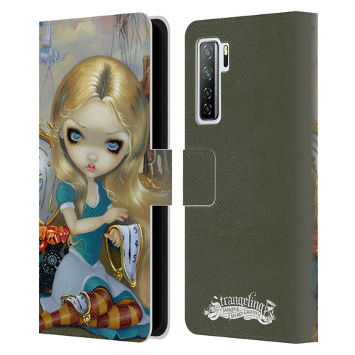Strangeling Art Surrealist Dream Leather Book Wallet Case Cover For Huawei Nova 7 SE/P40 Lite 5G