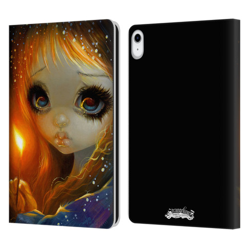 Strangeling Art The Little Match Girl Leather Book Wallet Case Cover For Apple iPad 10.9 (2022)