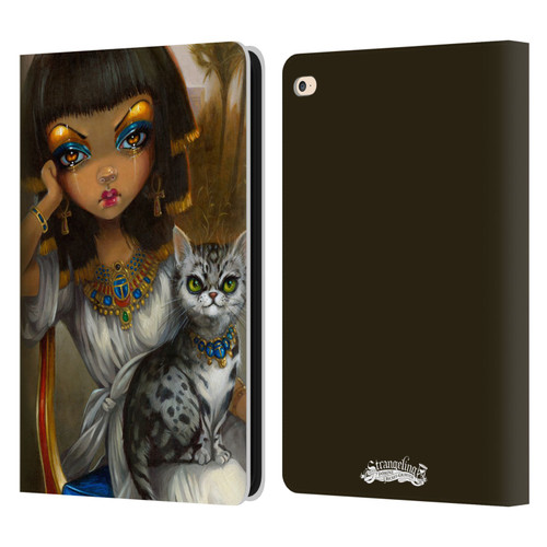 Strangeling Art Egyptian Girl with Cat Leather Book Wallet Case Cover For Apple iPad Air 2 (2014)