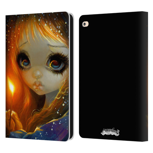 Strangeling Art The Little Match Girl Leather Book Wallet Case Cover For Apple iPad Air 2 (2014)
