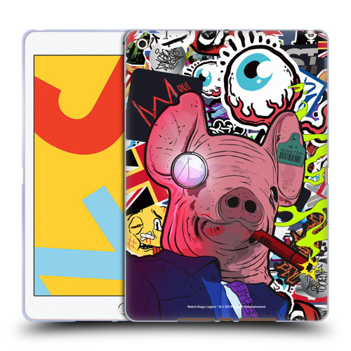 Watch Dogs Legion Street Art Winston Stickerbomb Soft Gel Case for Apple iPad 10.2 2019/2020/2021