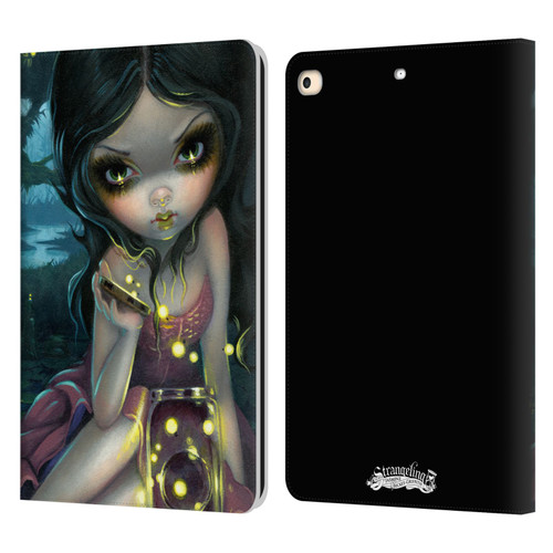 Strangeling Art Fireflies in Summer Leather Book Wallet Case Cover For Apple iPad 9.7 2017 / iPad 9.7 2018