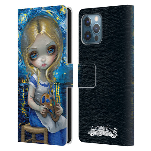 Strangeling Art Impressionist Night Leather Book Wallet Case Cover For Apple iPhone 12 Pro Max