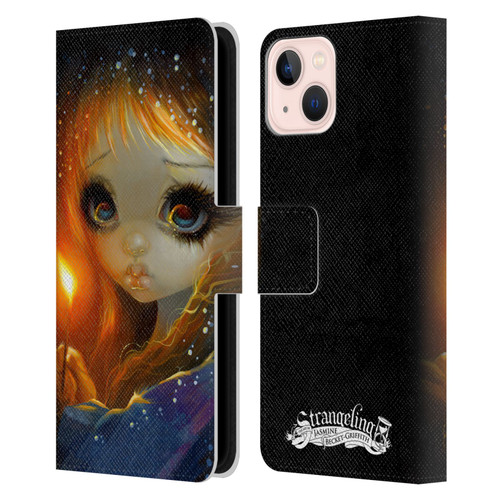 Strangeling Art The Little Match Girl Leather Book Wallet Case Cover For Apple iPhone 13