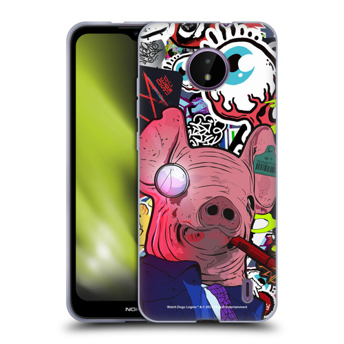 Watch Dogs Legion Street Art Winston Stickerbomb Soft Gel Case for Nokia C10 / C20