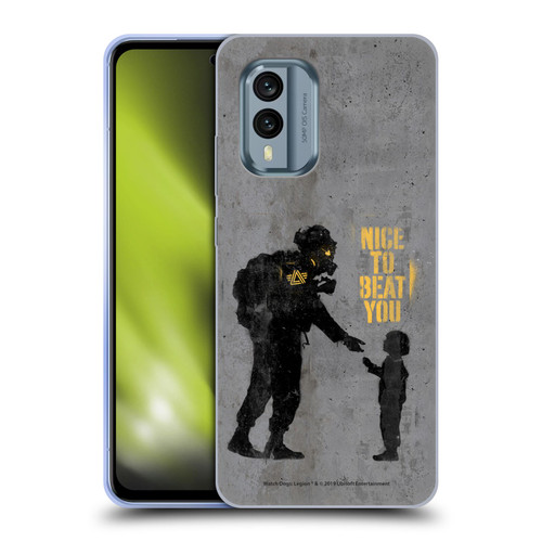 Watch Dogs Legion Street Art Nice To Beat You Soft Gel Case for Nokia X30