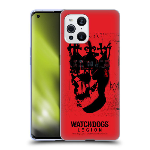 Watch Dogs Legion Street Art Ded Sec Skull Soft Gel Case for OPPO Find X3 / Pro