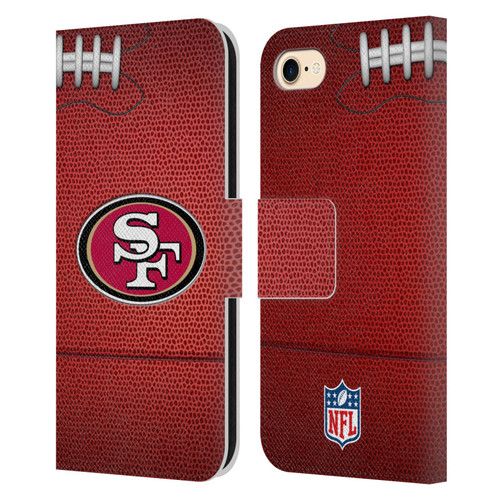 NFL San Francisco 49ers Graphics Football Leather Book Wallet Case Cover For Apple iPhone 7 / 8 / SE 2020 & 2022 NFL San Francisco 49ers Graphics Football Leather Book Wallet Case Cover For Apple iPhone 7 / 8 / SE 2020 & 2022