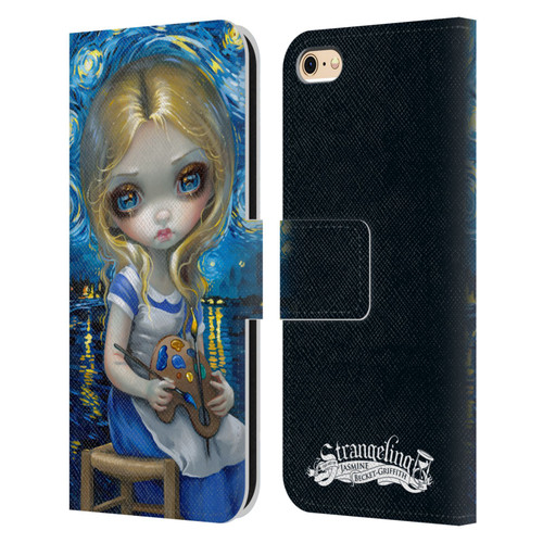 Strangeling Art Impressionist Night Leather Book Wallet Case Cover For Apple iPhone 6 / iPhone 6s