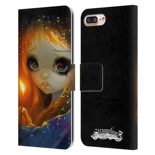 Strangeling Art The Little Match Girl Leather Book Wallet Case Cover For Apple iPhone 7 Plus / iPhone 8 Plus